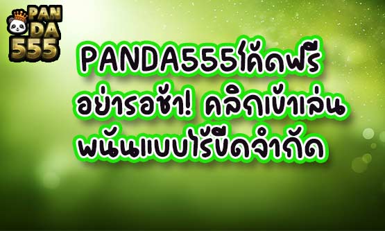 PANDA555โค้ดฟรี